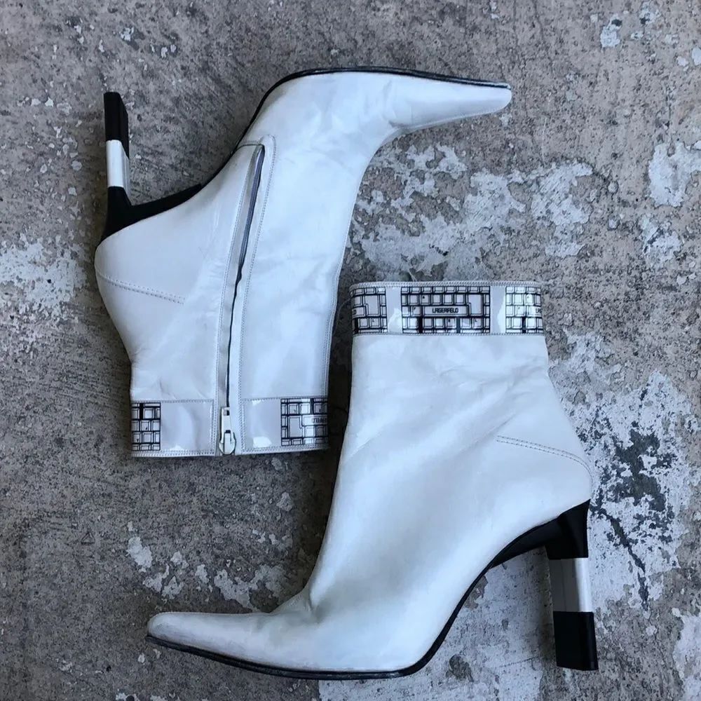 Vintage Lagerfield ankle boots